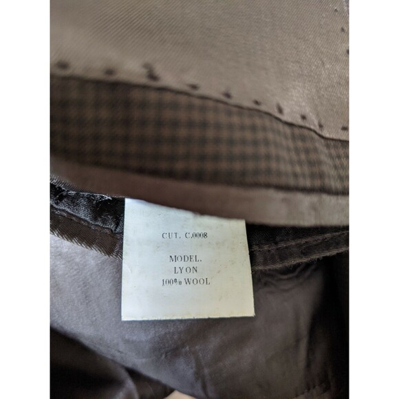 John Varvatos LYON Tooth Check 4-SEASON Wool 2-Vent Coat Jacket Blazer 42R NWOT - Picture 4 of 6